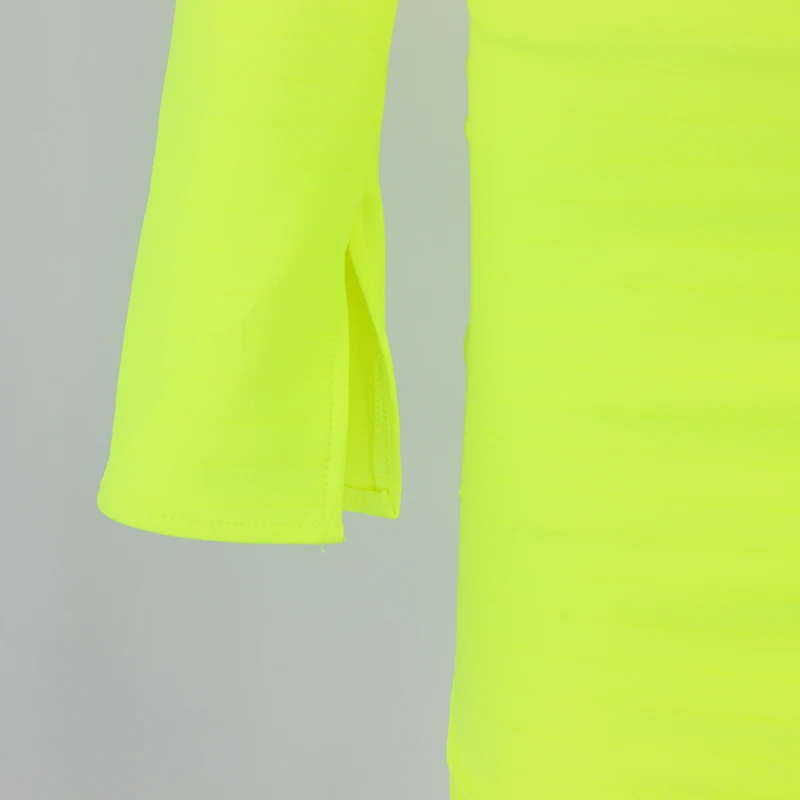 Женское мини-платье на бретельках Tobinoone с разрезом длинным рукавом глубоким