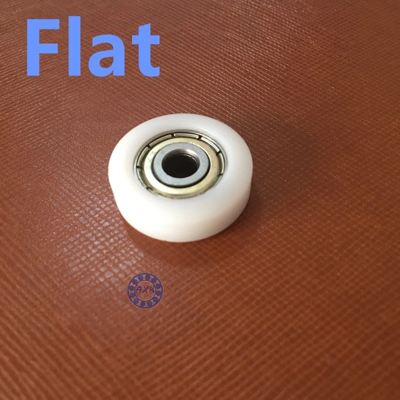high quality polyformaldehyde POM coated ball bearings 608zz embedded bearing Total Diamater: 8*30*10mm flat type/ U H type |