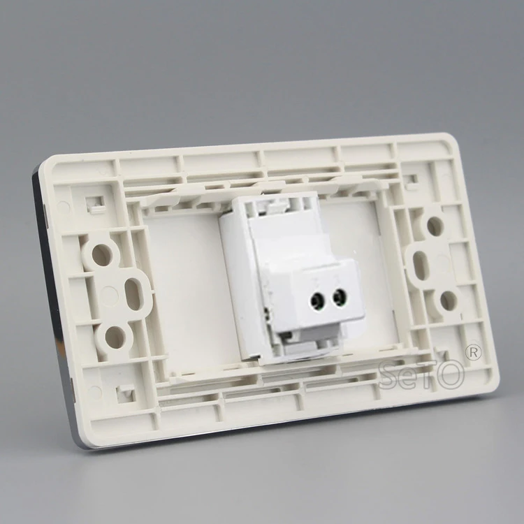 SeTo 120 тип Однопортовый телефонный RJ11 Cat3 телефонная панель настенная пластина