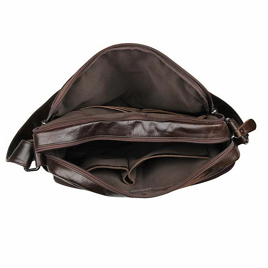 

2020 Fashion Genuine Leather Man Messenger Bag Cowhide Leather Male Cross Body Bag Casual Men Multifunction Shoulder Bag LI-1271