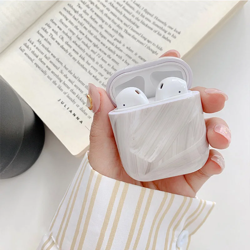 Style 1 Модный градиентный мраморный чехол для Apple Airpods, милый Жесткий Чехол для наушников Airpod, чехол для наушников, защитный чехол - Цвет: Style 1