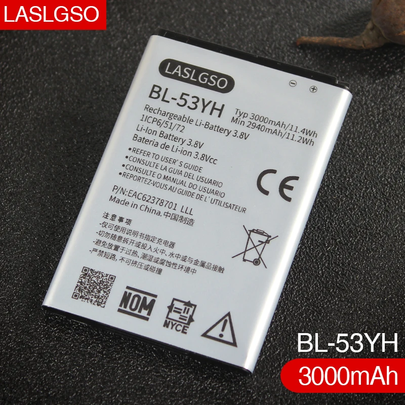 Аккумулятор для LG Optimus G3 D830 D850 D851 D855 LS990 VS985 F400 2 шт./Лот 100% высокое качество|bl-53yh