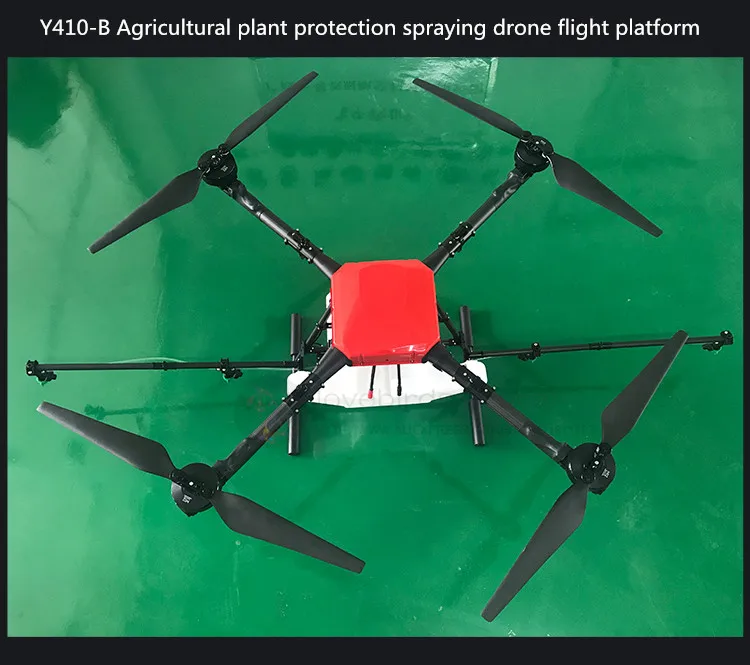 

Y410 10L Agriculture Spraying Drone Waterproof Flight Platform 4 Axis Quadcopter Frame 10KG spraying kit X8 power