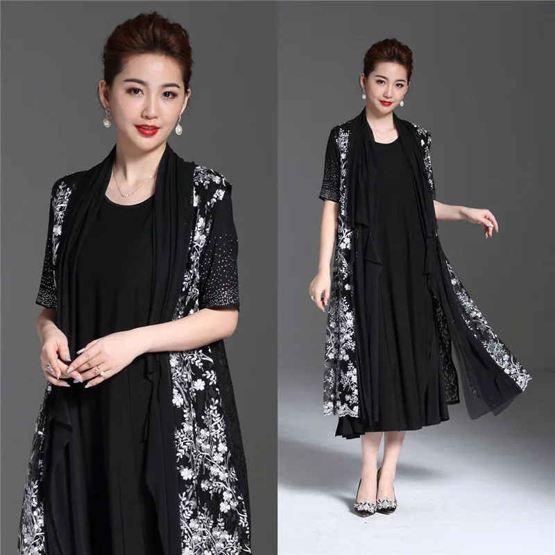 Платье женское длинное кружевное с цветочным принтом большие размеры XXXXL 4XL |