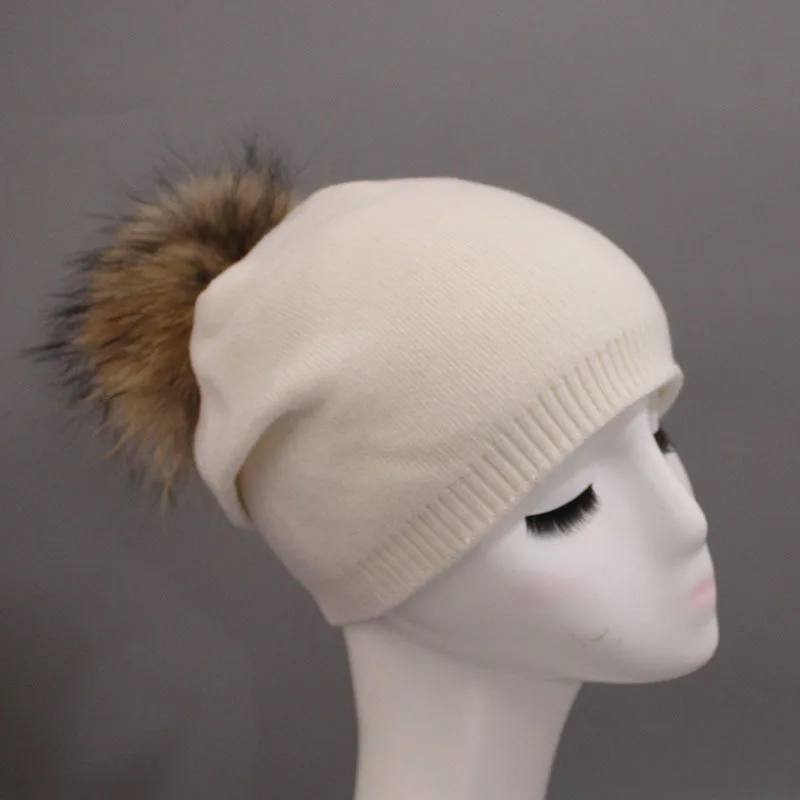2018 Лидер продаж поощрение детей унисекс енот волосяная луковица Вязание шляпа