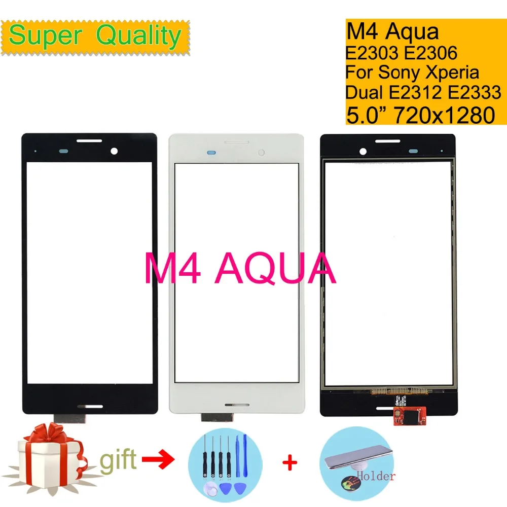 Сенсорный экран для Sony Xperia M4 AQUA E2303 E2306 E2353 сенсорный дигитайзер стекло передней