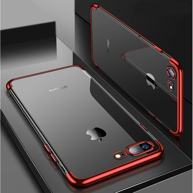 Мягкий чехол с покрытием для iphone X XS MAX XR 10 5 6 6S 7 8 Plus SE прозрачная защитная задняя