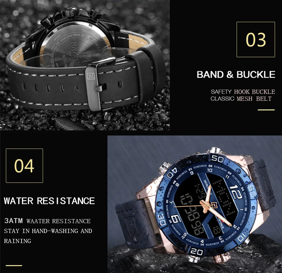 Мужские часы от бренда NAVIFORCE, мужские спортивные часы, мужские кварцевые часы, мужские повседневные военные водонепроницаемые наручные часы, relogio masculino