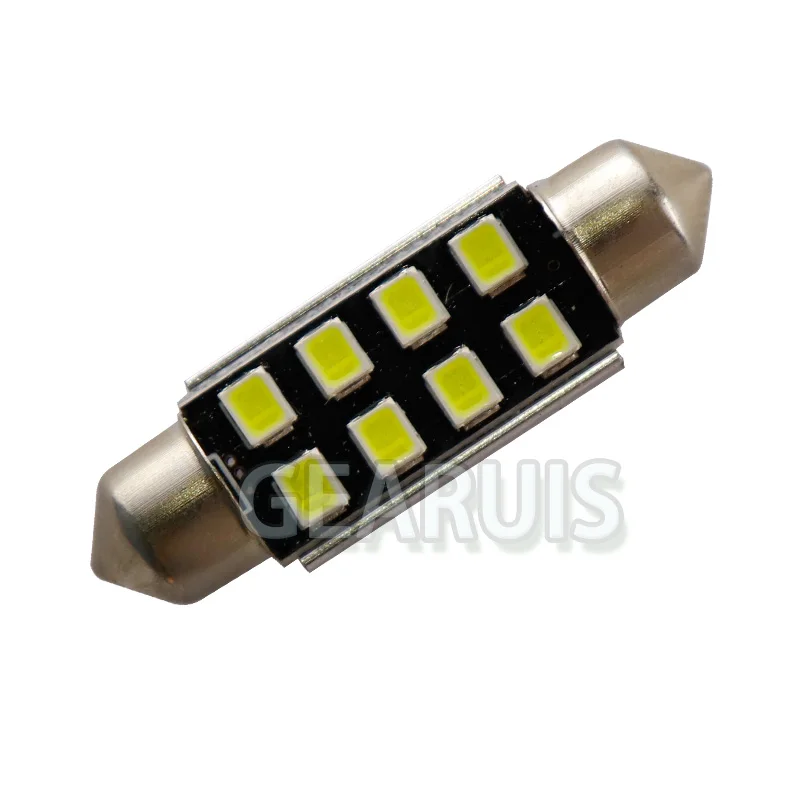 100X Festoon C5W 31 мм 36 39 41 Canbus 8 SMD светодиодный без ошибок 2835 MA купол автомобильного