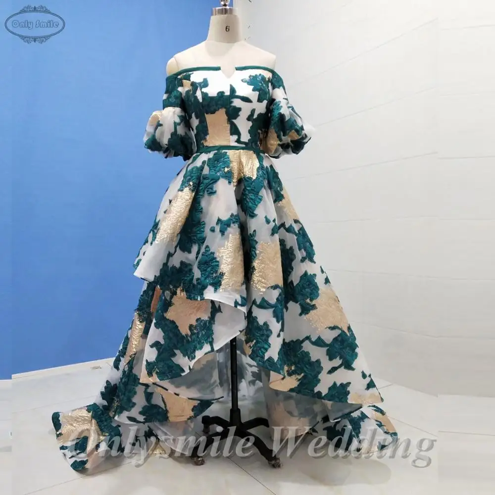 

Женское вечернее платье Onlysmile, кружевное платье с открытыми плечами и цветочным принтом, платье для выпускного вечера с коротким передом и д...