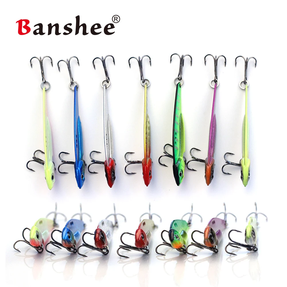 Banshee 3 шт./лот 70 мм/16 г Дракон зуб металлический ВИБ вибратор DR03 твердая приманка