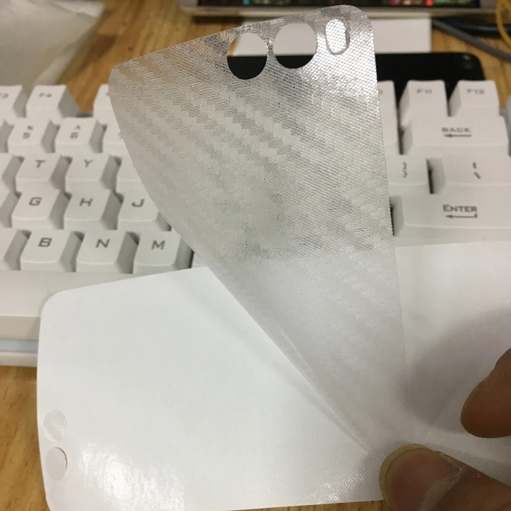 2 шт./лот прозрачная задняя наклейка из углеродного волокна для huawei Honor 7X/mate SE 5 93