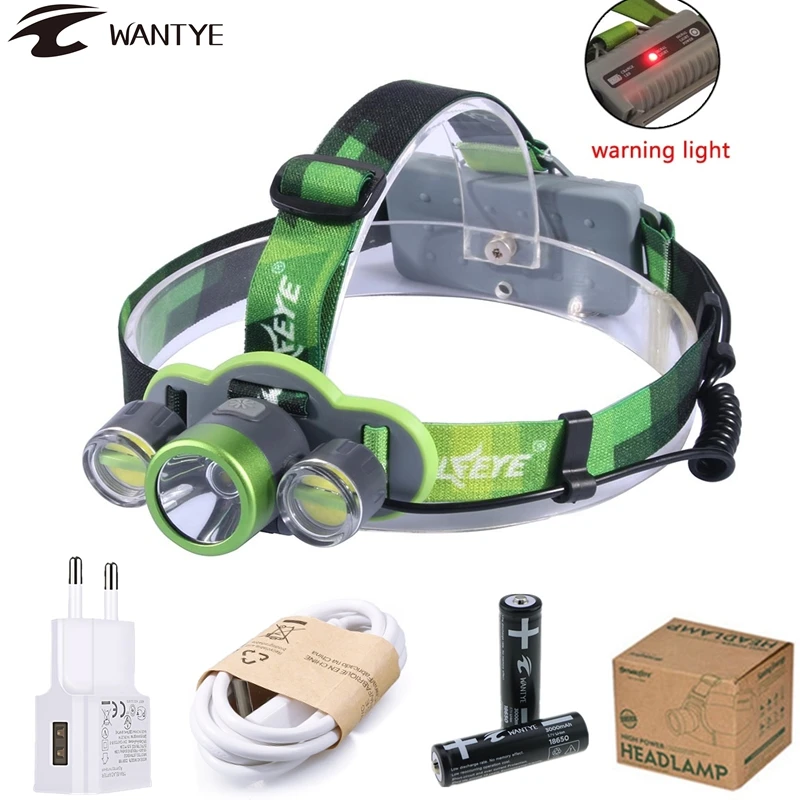 10000Lm XML L2+2COB LED Headlamp USB Rechargeable Head Lamp 18650 Headlight 5Modes Flashlight Torch Hunting Light | Освещение