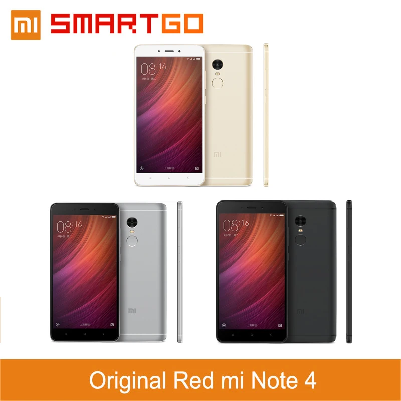 Оригинальный Xiaomi Redmi Note 4 мобильный телефон 3 ГБ Оперативная память 64 Встроенная
