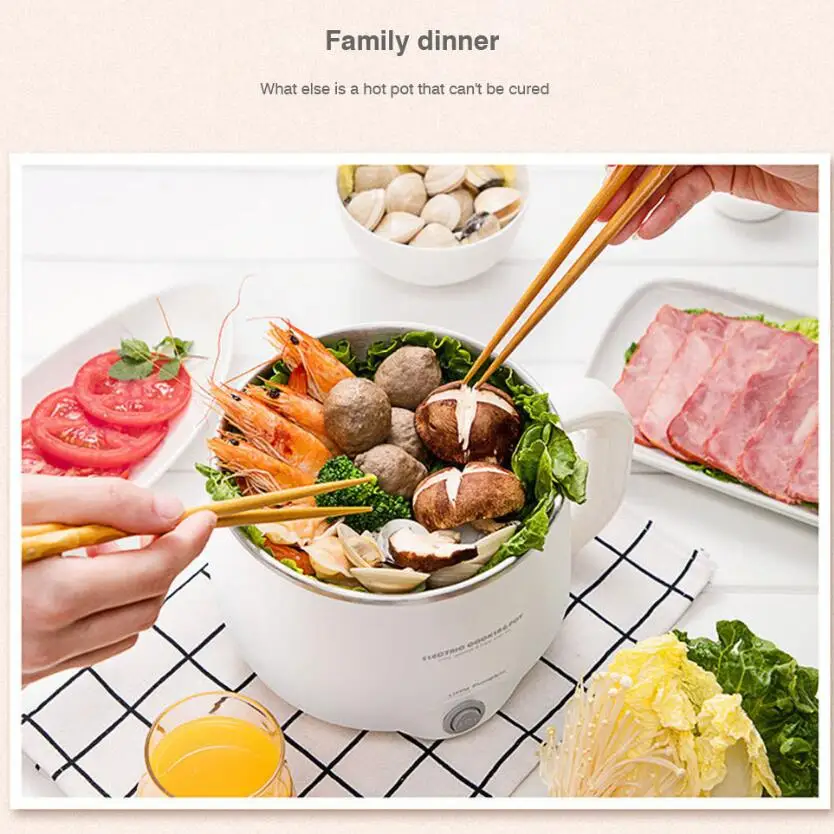 Multifunctional Electric Cooker 220V Heating Pan Electric Cooking Pot Machine Hotpot Noodles Eggs Soup Steamer mini rice cooker