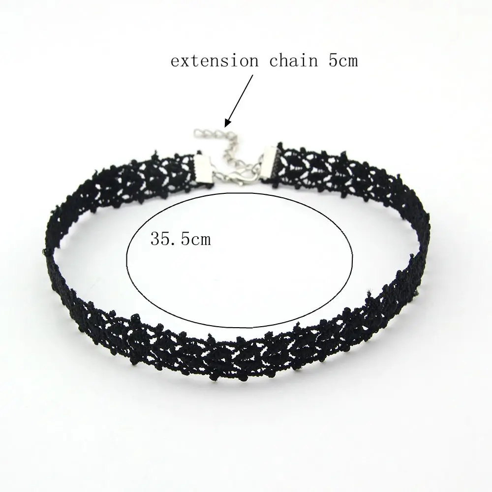 БОКАР Марка Оптовая 6 шт./компл. Модный Черный Кружевной Воротник Готический