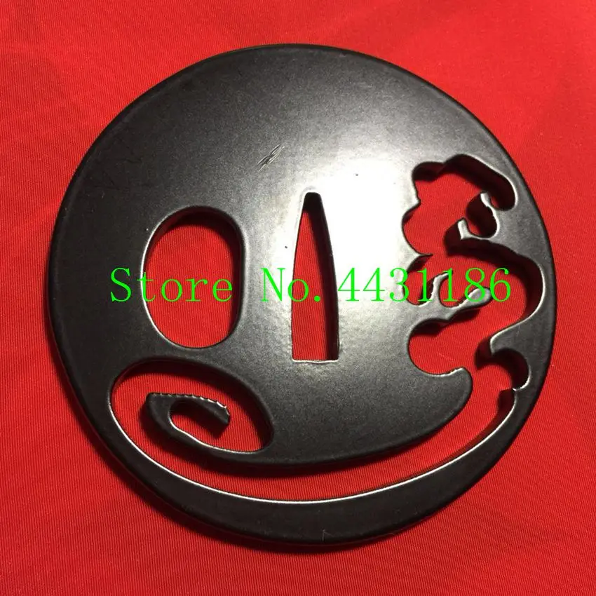 Высококачественный японский самурайский меч фитинг запчасти Tsuba для Katana Iron