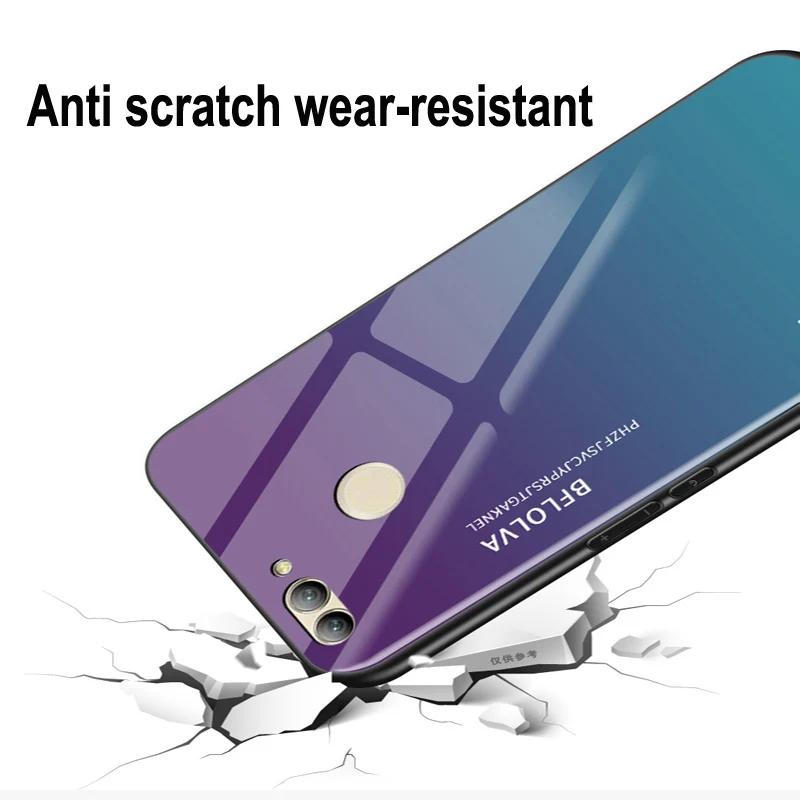Для Huawei Nova 2 чехол Защитная пленка из закаленного стекла класса люкс мягкий