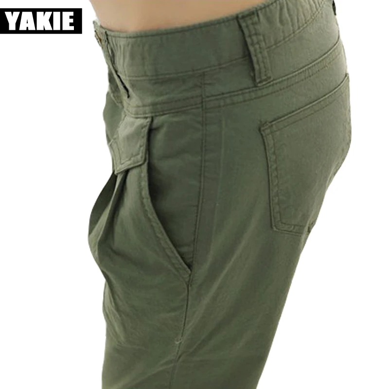 Брюки-Капри женские с завышенной талией повседневные штаны-султанки карманами