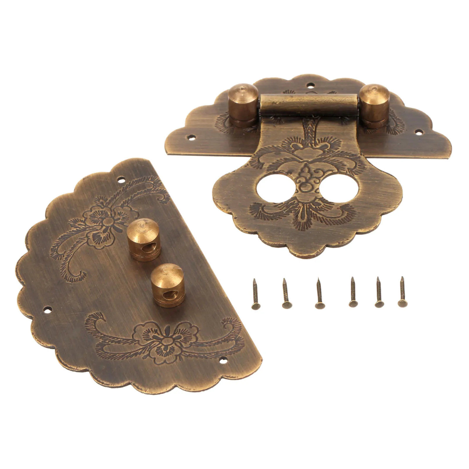 DRELD антикварная китайская мебельная фурнитура латунная накладка под навесной