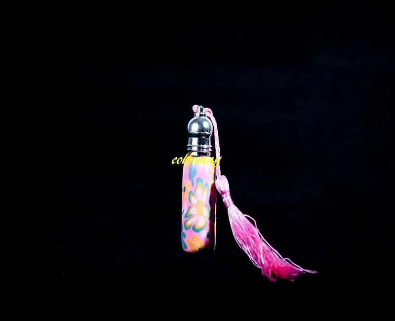 800 шт. / лот 10 мл флаконы для духов с шариком для нанесения, флаконы из полимерной глины, пустые контейнеры для эфирных масел.