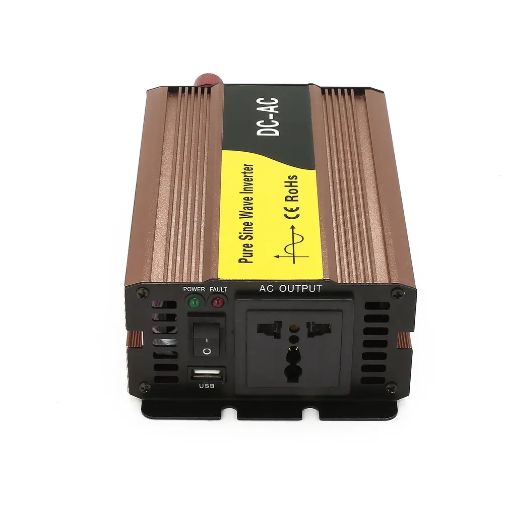 Синусоида автомобильный инвертор 300 Вт DC12V к AC220V конвертер USB