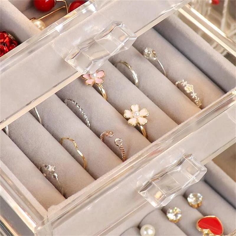 Нордические украшения органайзер коробка браслеты серьги гвоздики кольцо