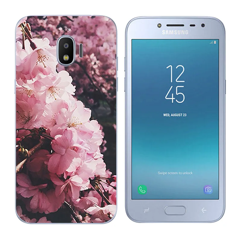 for Samsung Galaxy J2 Pro 2018 / SM-J250F Transparent Soft Silicone Back Phone Cover Hand Fundas |