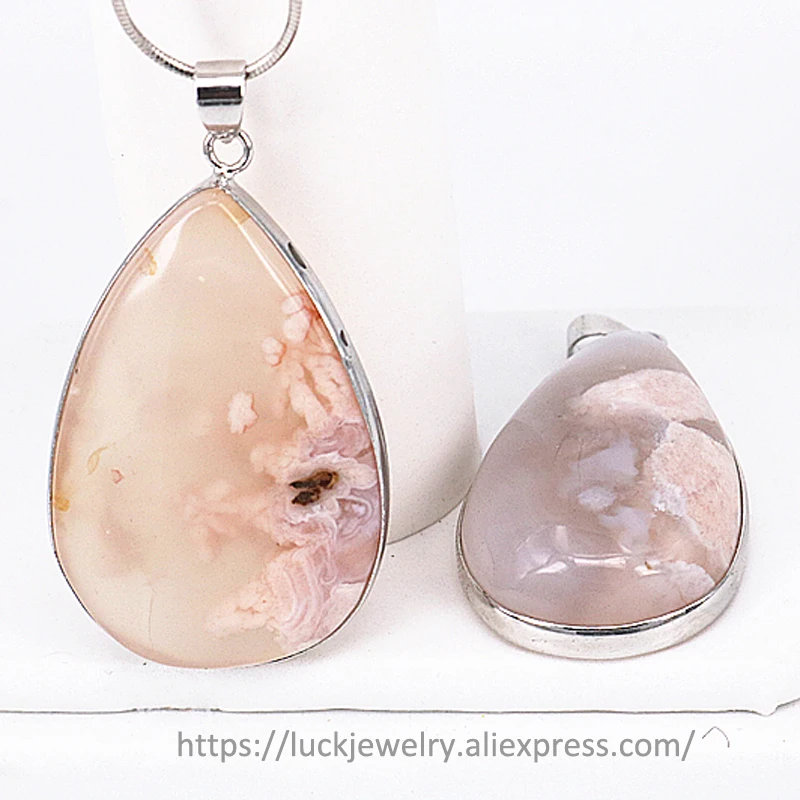 3 шт./лот Luck Jewel Природный Оникс DIY цепочки и ожерелья Peach Blossom розовый драгоценный