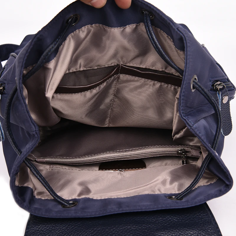 Модный водонепроницаемый нейлоновый женский рюкзак черная модная дорожная