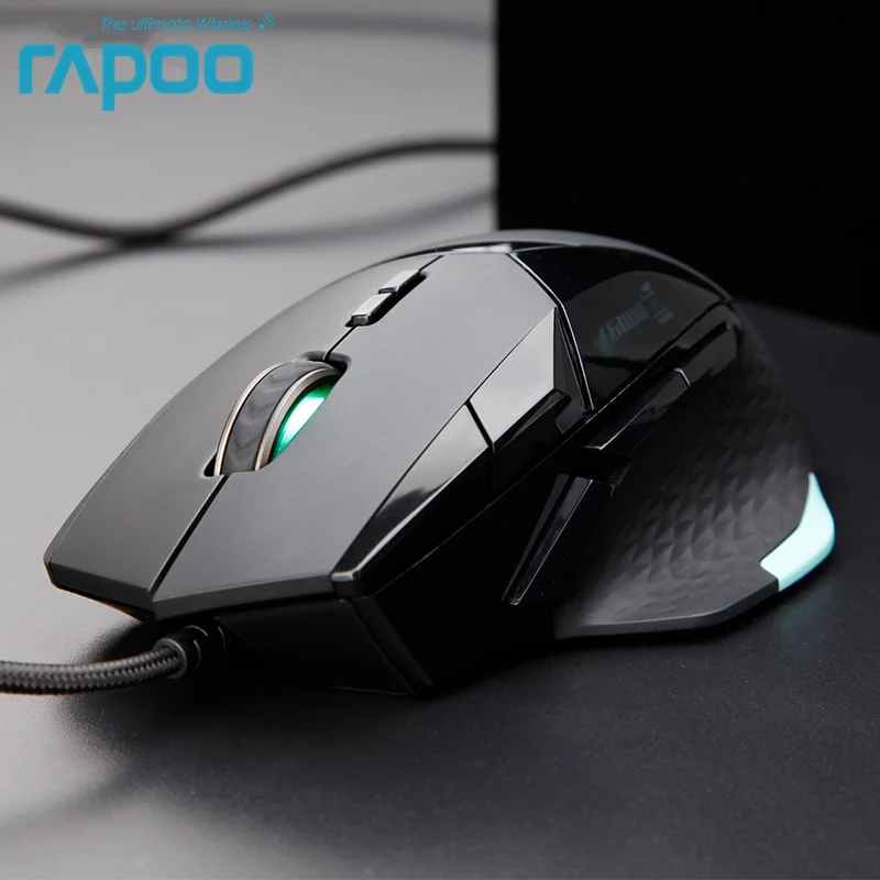 

Проводная игровая мышь Rapoo VT900, ИК оптическая мышь с 16000 DPI, регулируемая, для геймеров, PUBG, компьютера в розничной коробке