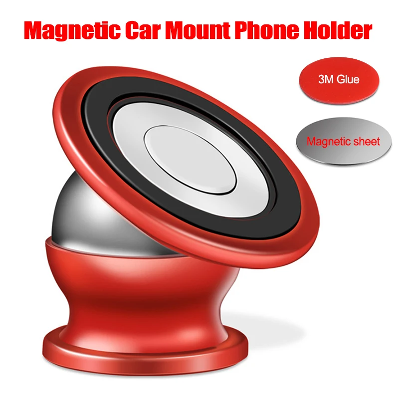 

Universal Mobile Phone Holder 360 Rotation Car Holder for iPhone 8 Plus XS XR Magnetic Car Phone Holder for Samsung S9 S8 Plus