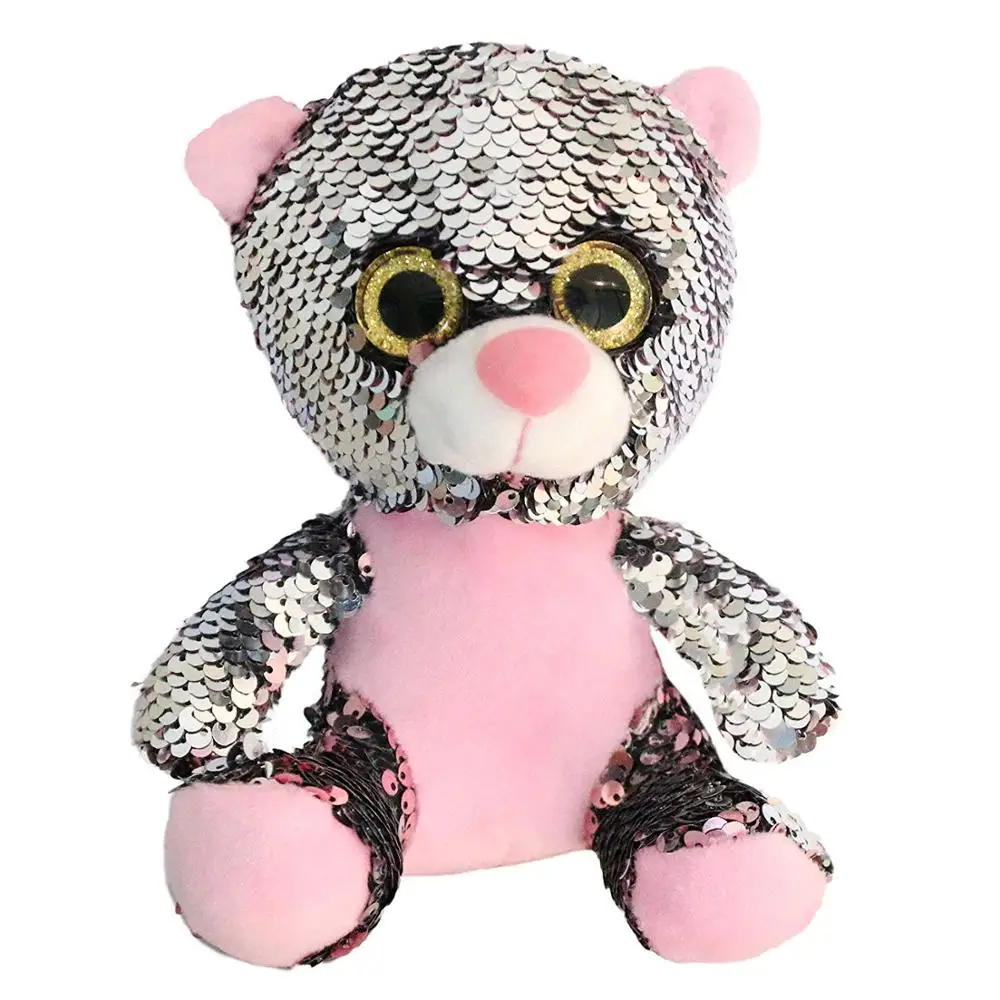 Бесплатная доставка Прямая поставка мягкий плюшевый мишка с блестками блестящий