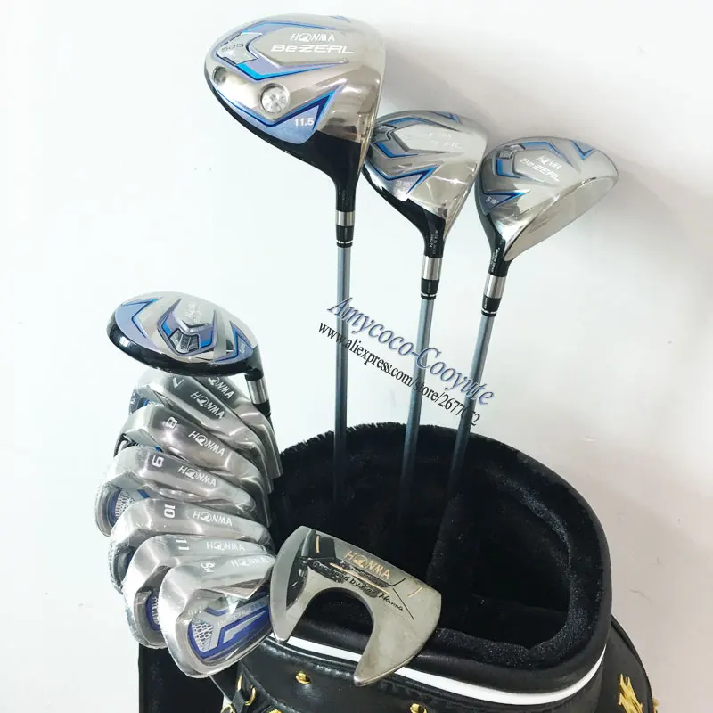 Новые женские клюшки для гольфа HONMA 525 полный комплект клюшка HONMA. Дерево. Утюжки.