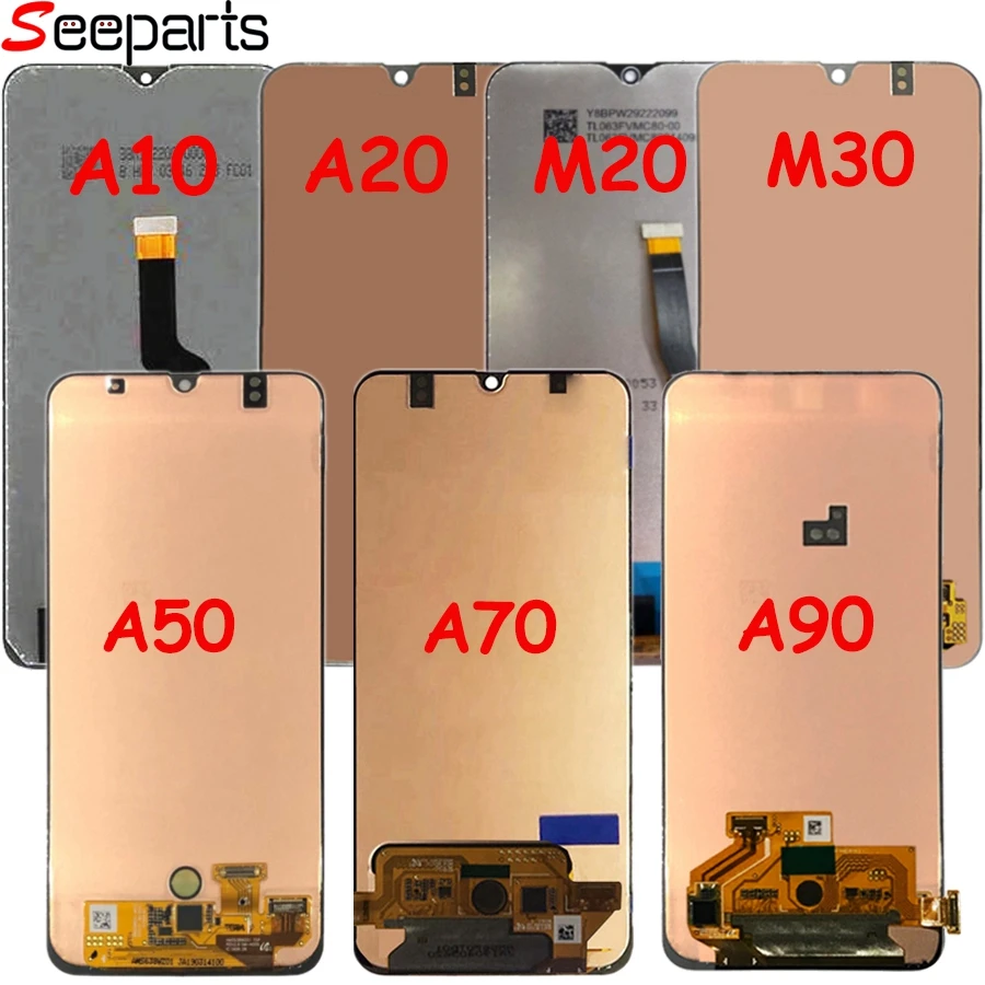 Для samsung дисплей A50 lcd A10 A20 A70 A90 lcd дисплей сенсорный экран дигитайзер в сборе для samsung A50 lcd M20 M30 lcd экран