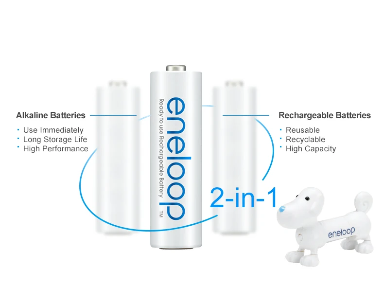 Panasonic 4 шт./лот 1,2 V 2000mAh AA предварительно заряженные аккумуляторы ni-mh перезаряжаемые aa батареи для игрушек камера микрофон