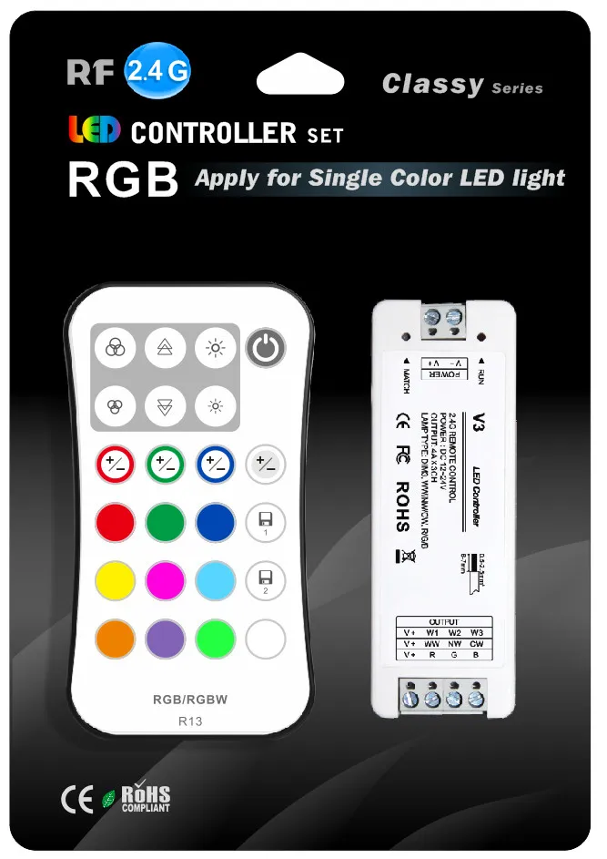 Порт R13 remote + V3 Контроллер RF 2 4G с постоянным напряжением 3 канала 12 24 В 4 а Фотовход
