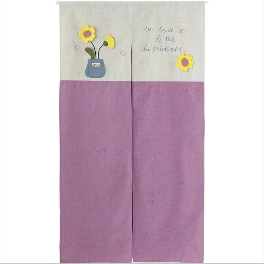 Японские и корейские занавески для кухни хлопок лен Мультяшные