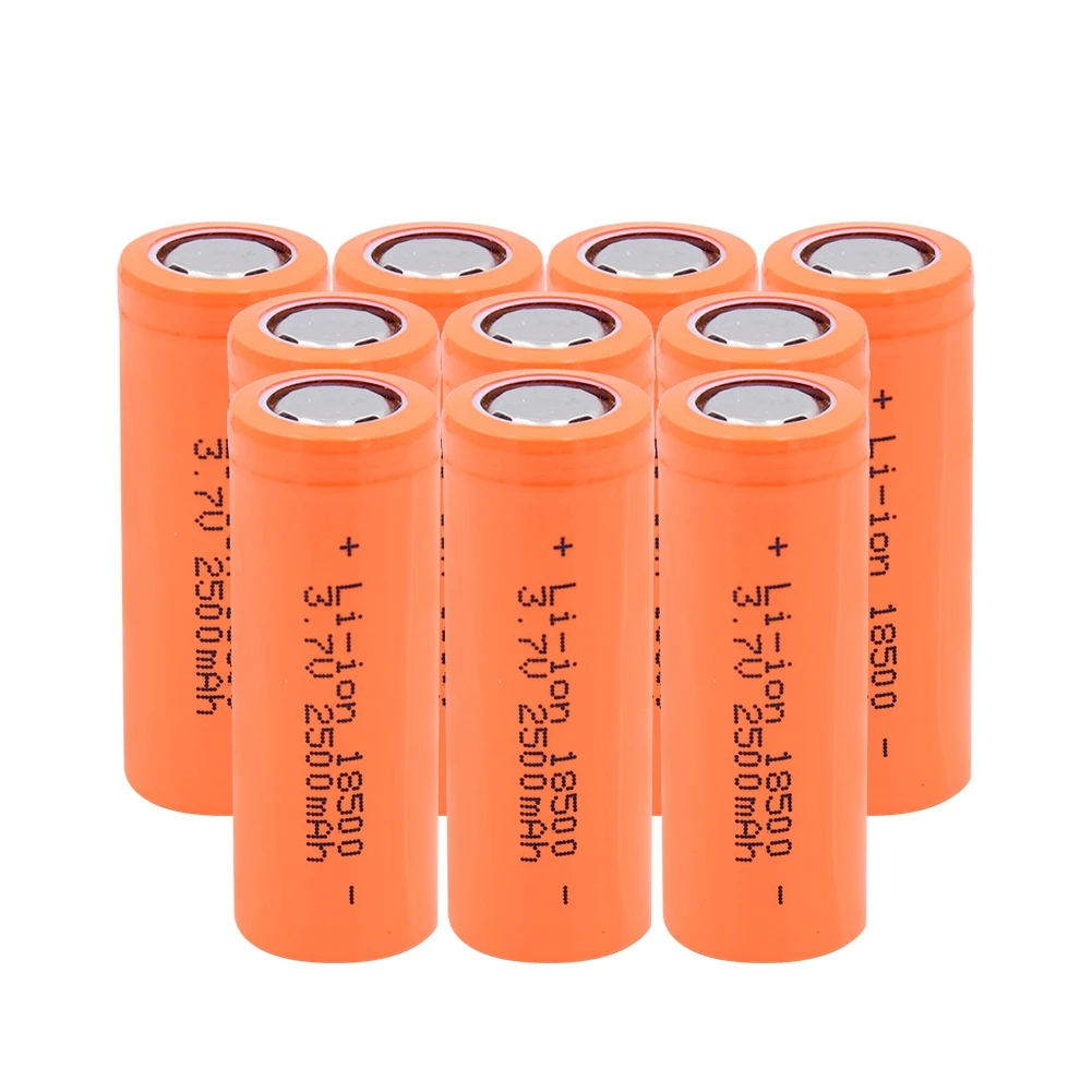 6/8/10 шт 3,7 V 18500 2500mAh литий-ионный батареи, Длительное Действие, 18500 Замена ячеек для резервного копирования Мощность для е-байка Радиоуправляемый игрушечный автомобиль