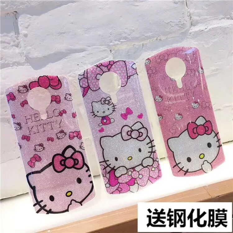 Для meitu M6 M8 t8 Чехол Hello Рисунок котенка блеск Мягкие TPU телефон В виде ракушки для |