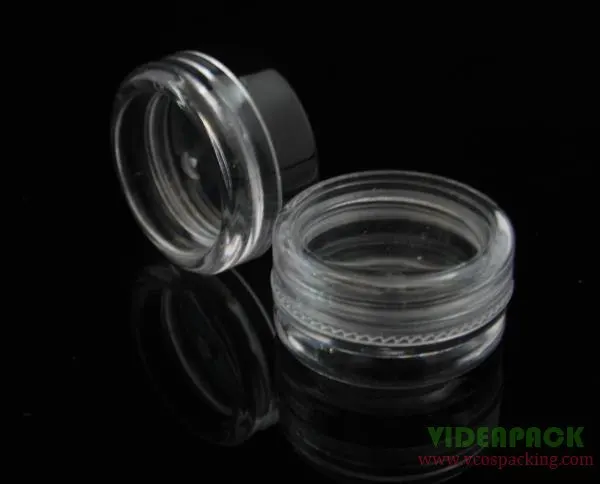 100 шт за лот пустой пластиковый контейнер 3g с типом спайки round 3 мл блестками