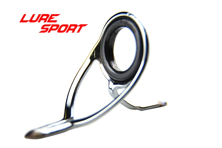 LureSport KW 10 шт. направляющая Серебряная стальная рама черное кольцо Карп для серфинга стержень направляющий стержень строительный компонент ремонт DIY аксессуар