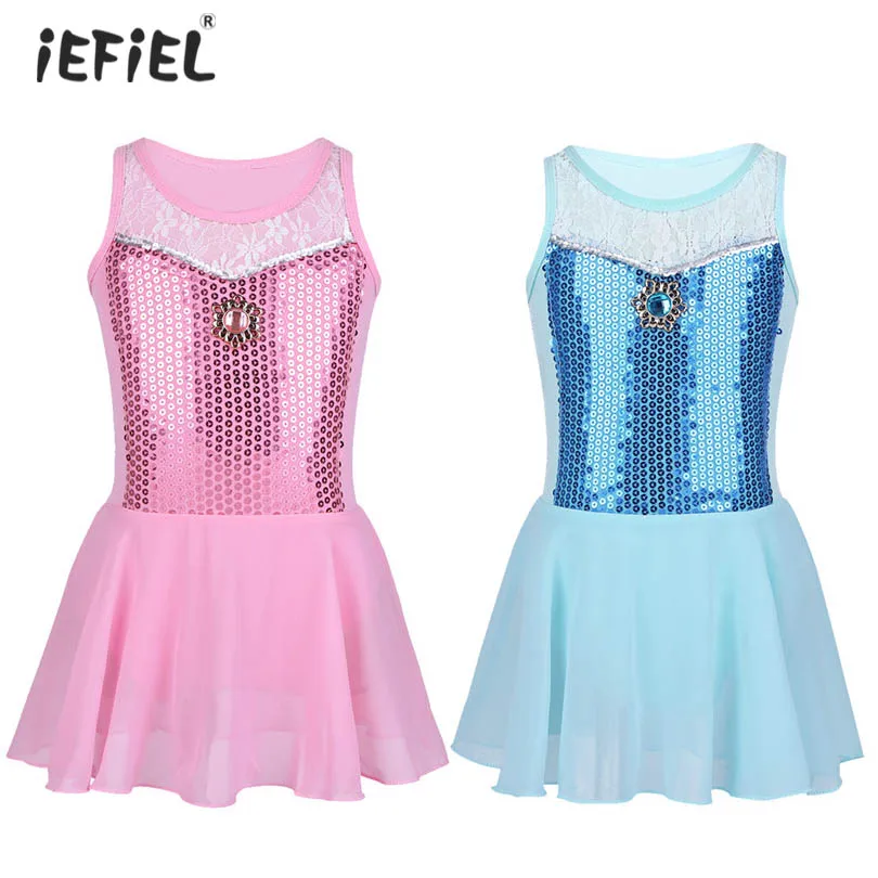 Hot sale Kids Girls Swan Gymnastic Leotard Dance Dress Lace Ballet Tutu Performance Practice Custom for Satge | Детская одежда и
