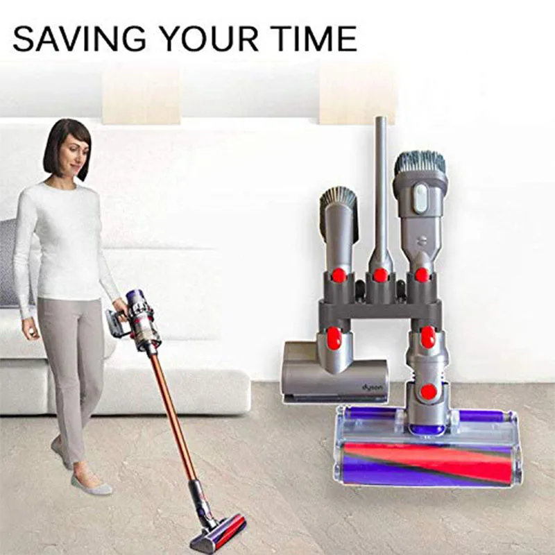 Док станция аксессуар держатели Органайзер Совместимость с Dyson V7 V8 V10 V11 беспроводной Стик пылесос, серый(1 упаковка