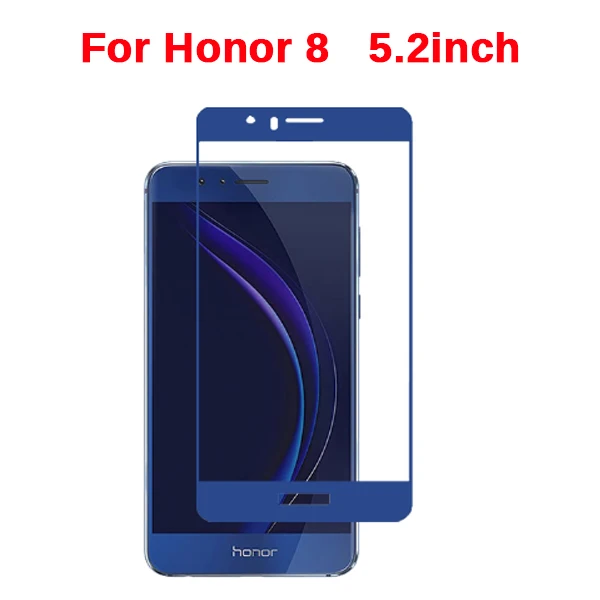 Honor 8 3D полное покрытие для huawei Honor 8a Закаленное стекло Защитная пленка для Honor 8X 8C 8 Lite A X C светильник защита экрана клей - Цвет: Honor 8