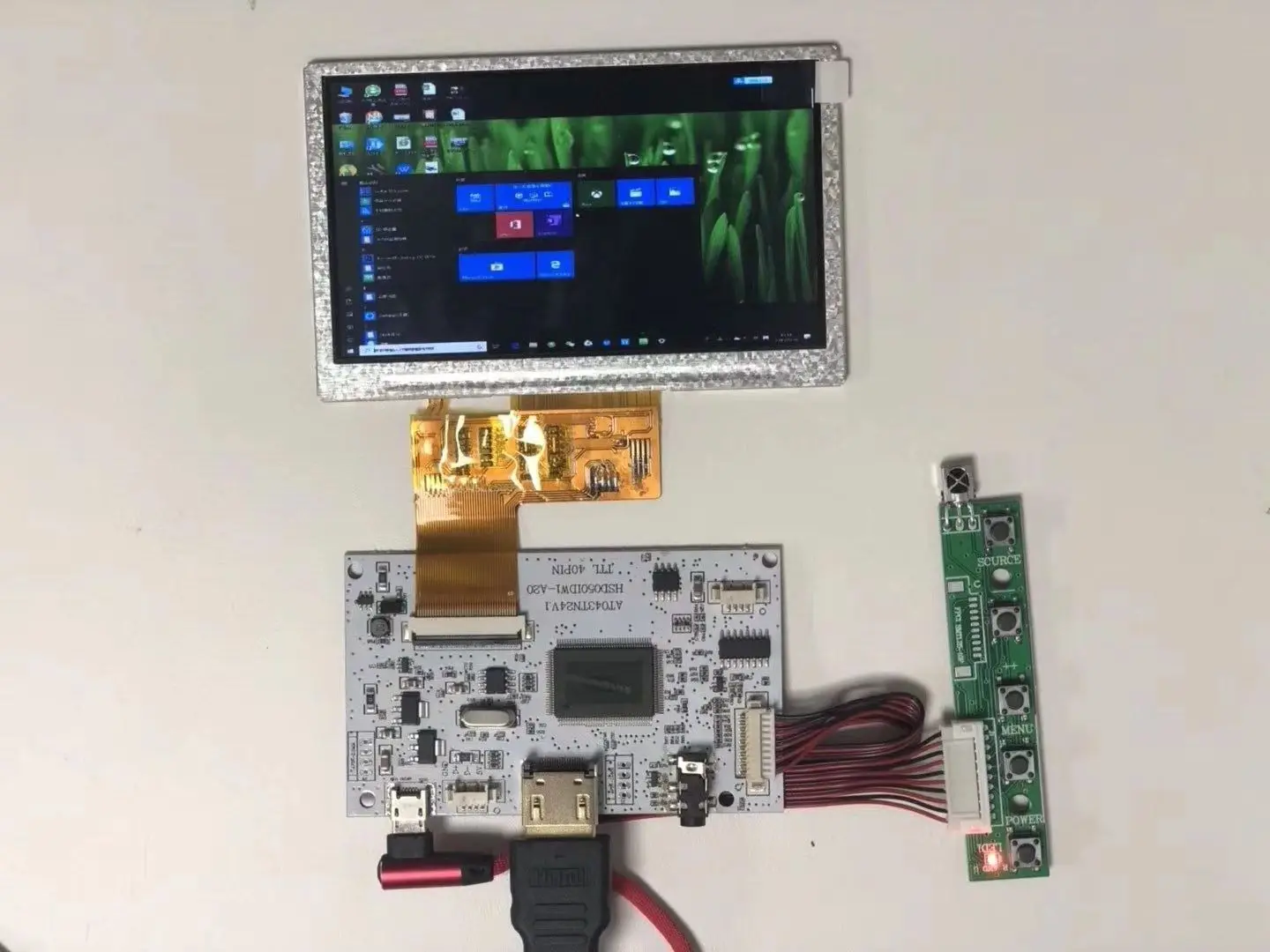 HDMI+ аудио ЖК-дисплей драйвер платы+ 4,3 дюймов ЖК-дисплей панель 480*272 USB 5V DYI наборы для Raspberry Pi 3B 2