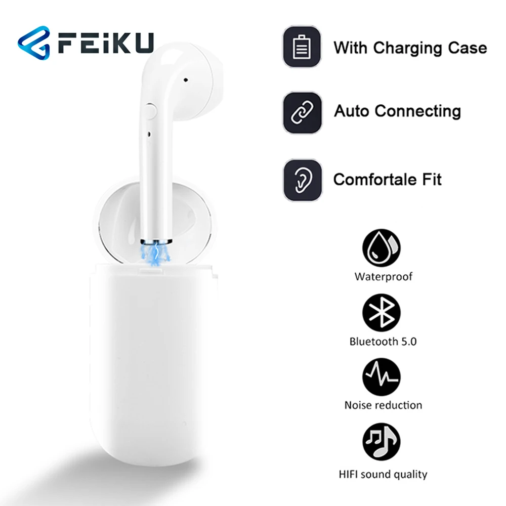 HapGo I8X Беспроводная bluetooth гарнитура i8X Bluetooth i7S TWS с зарядным устройством|Наушники и