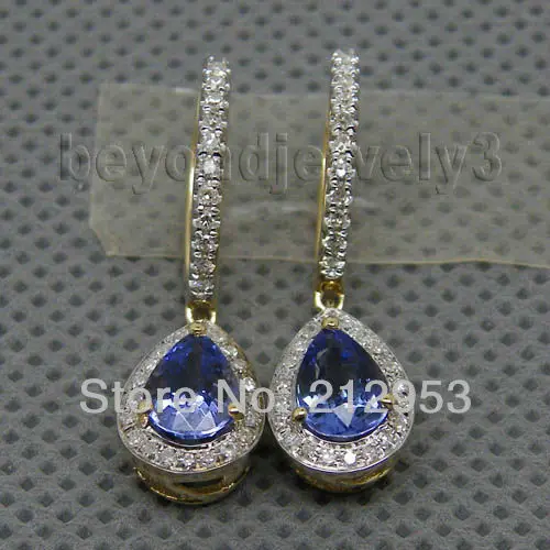 Серьги с цирконитом 5x7 мм желтое золото E0002|earrings vintage|earrings earringearrings yellow gold |