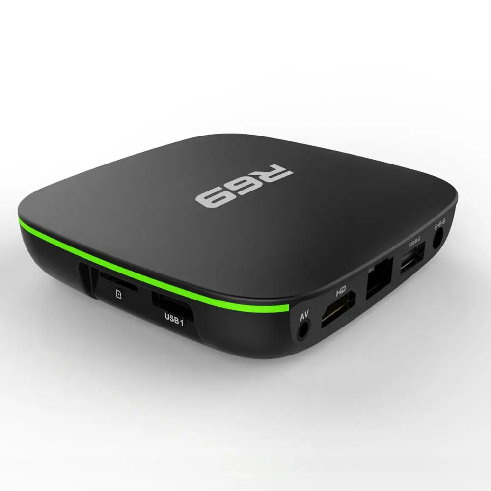 R69 Allwinner H3 четырехъядерный Android 7 1 Смарт ТВ-бокс с 2 4G wifi 1080P HD телеприставка