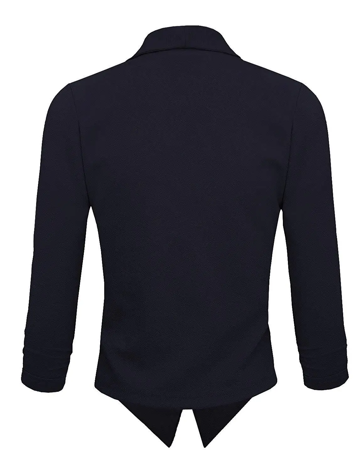 black Y Nidus женский белый блейзер лето осень прозрачный шифоновый Повседневный офисный жакет с открытой передней частью размера плюс Женский блейзер 5XL - Цвет: black